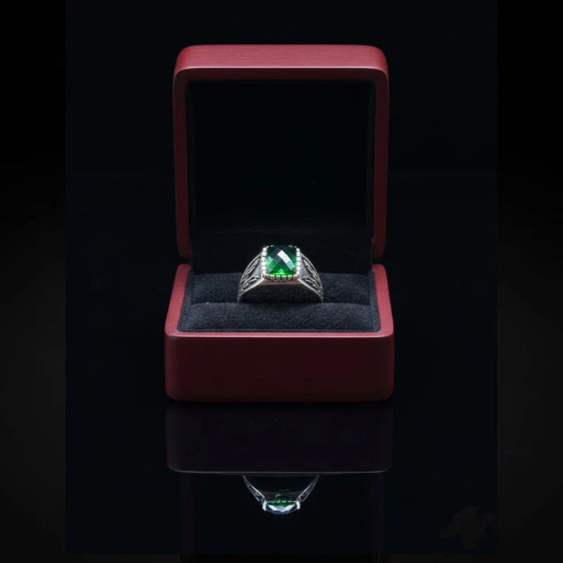 Silver Stone Impression Rings