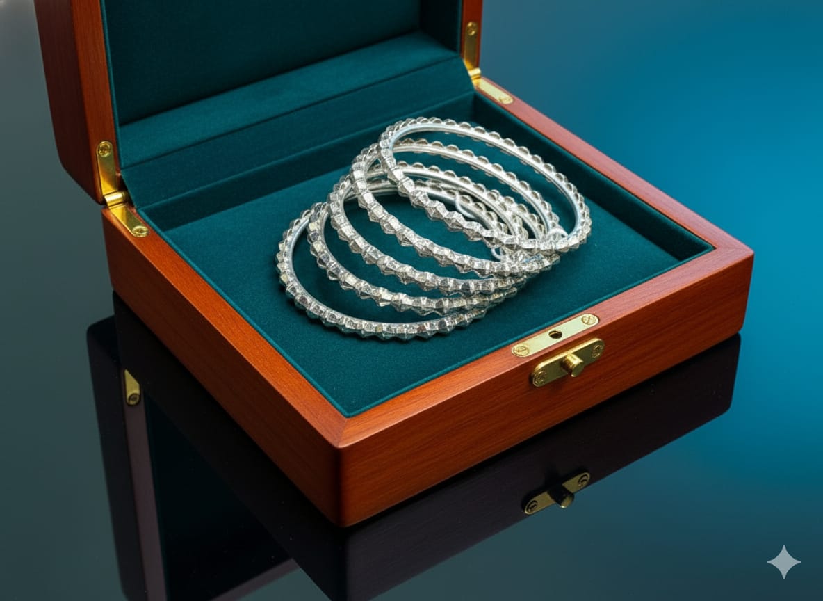 Silver Bangles